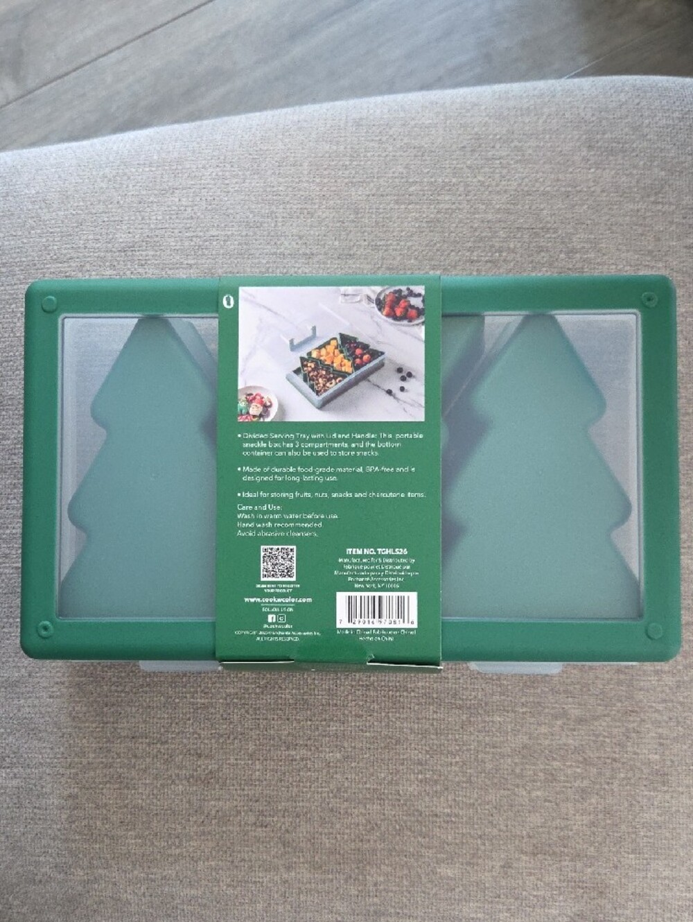 CWC | Tree Green 3-Compartment Snack Box - Picture 3 of 5